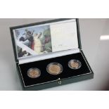 2007 gold proof Sovereign three coin set with COA