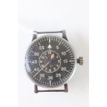 WWII Military German pilots arm watch by Laco marked H2717