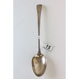 Georgian silver stuffing spoon