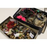 Large quantity of mainly costume jewelry.