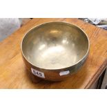 Oriental Bronze gong bowl with good ringing tone