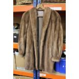 Ladies Three Quarter Length Fur Jacket made by M + Michaels Furs of Bristol