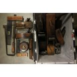 Box of Victorian & vintage tools