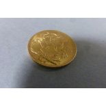 1914 Gold Sovereign coin