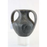 Black Clay Amphora, probably Chinese Han Dynasty (206 BC - 220 AD)