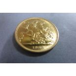 1958 Gold Sovereign coin