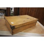 A vintage pine box