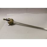 Reproduction Spanish swept hilt rapier stamped to blade Taedo made in Spain and engraved to blade To