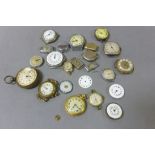 Collection of watch movements