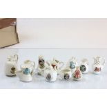 Approximately 45 pieces of crested china to include Goss, Arcadian etc