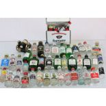 Quantity of spirit miniatures to include Gin, Vodka, Martini, Port etc (approx 35)
