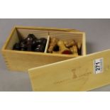 Boxed Chavet chess set