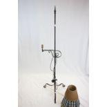 Wrought Iron Standard Lamp on Tripod Base