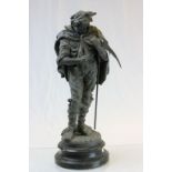 Large Victorian Spelter Figure entitled ' Moissonneur '