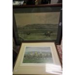 After Lionel Edwards limited edition print Arkle winning gold cup from Mill House, tryon lable