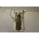 Hallmarked silver cream jug with rubbed Birmingham marks, maker Reynolds & Westwood