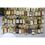 Whiskey Miniatures - Collection of over 100 Miniatures Bottles including Single Malts & Blended -