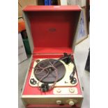 A retro Amplion Tina record player.