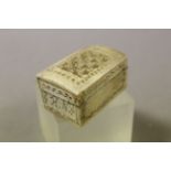 Napoloeonic POW bone casket box Capt GB Selby RN