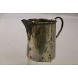 Hallmarked silver cream jug Thomas Bradbury & Sons Sheffield 1917