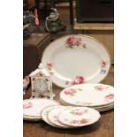 Royal Albert ' American Beauty ' 10 Plates plus Sandwich Plate together with Royal Albert ' Old