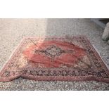 Brown Ground Silk Rug