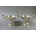 Lovely pair of twin handled hallmarked Silver Tazza's, Walker & Hall Sheffield 1909