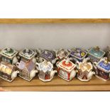 Collection of 13 Novelty Teapots to include; Romeo & Juliet, King Henry VIII and his six wives,
