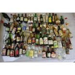 Large quantity of mixed miniature spirits in three boxes mainly Continental and Eastern European (