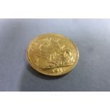 1911 Gold Sovereign coin