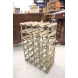 Wooden and Metal Wine Rack