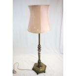 Early 20th century Heavy Brass Standard Lamp