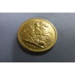 1965 Gold Sovereign coin
