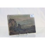 Unframed Oil on canvas of a Highland or Northern English country scene