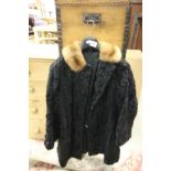 Ladies Jacket with fox fur trim