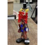 Large Murano glass clown