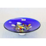 Lovely Studio glass Fruit bowl signed to base A Valner