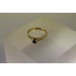 9ct gold sapphire ring