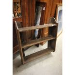 Antique mahogany set of book shelves