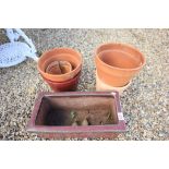 Collection of Garden Glazed Pots and Clay Pots