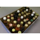 Box of approximately 40 miniature bottles of Whisky