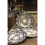 Four Royal Crown Derby ' Imari ' Dinner Plates, pattern 2451