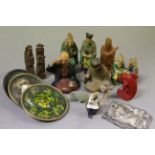 Mixed Oriental collectables etc & a Swarovski ornament