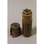 Brass and Wooden Four Drawer Telescope marked G & C Dixey, Opticians to the King, 3 New Broad