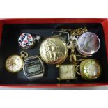Box of watches & pocket watches