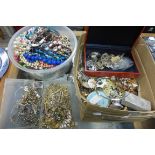 Large collection of vintage costume jewellery