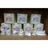 Collection of seven boxed Royal Doulton Brambly Hedge series character figures to include Mrs