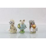 Three Beswick Beatrix Potter figures to include; Little Pig Robinson, Lady Mouse, Goody Tiptoes