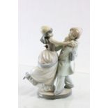 Lladro ceramic figurine of Dancing couple at Masked Ball A-9F