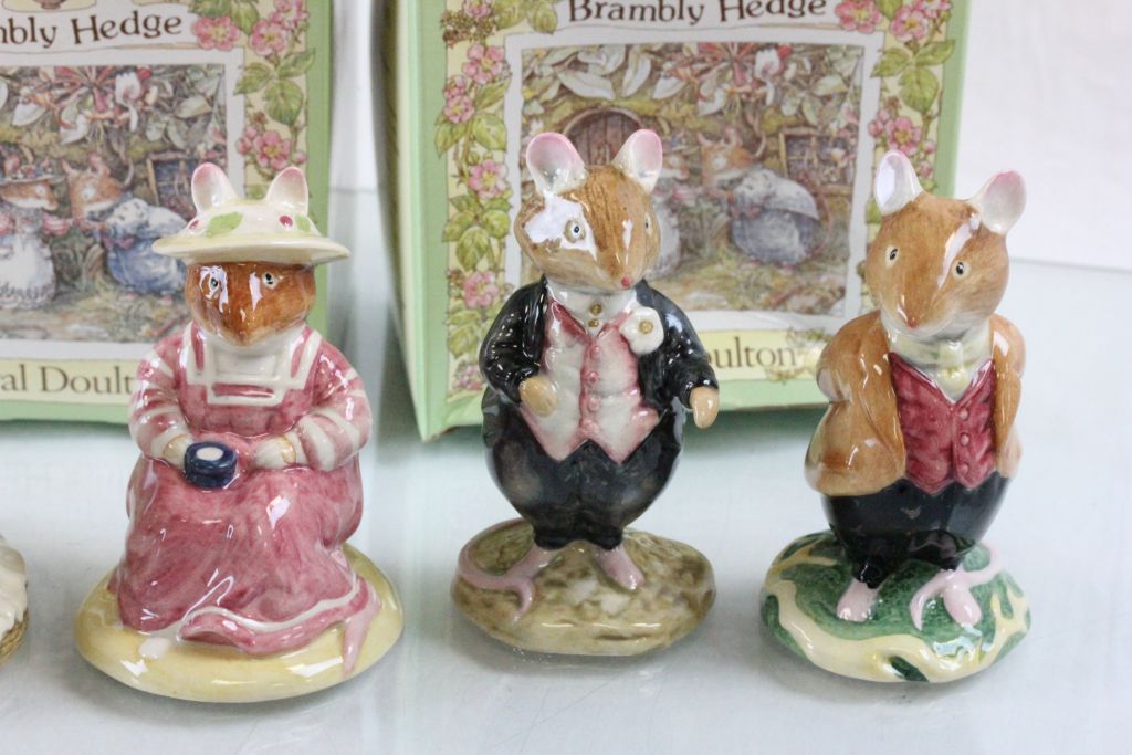 Collection of six boxed Royal Doulton Brambly Hedge series character figures to include - Image 3 of 3